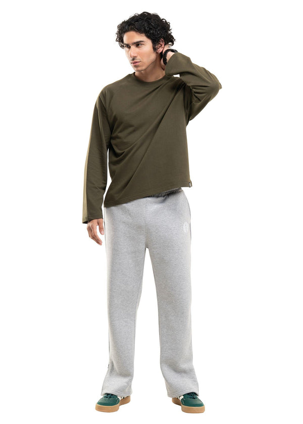 RAGLAN CROPPED TEE - MILITARY GREEN
