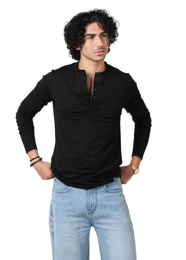 HENLEY - BLACK