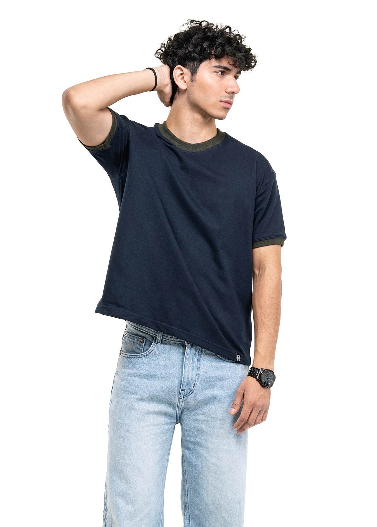 REGULAR RINGER CROPPED TEE I