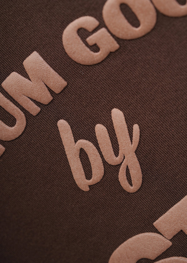 ESSENTIAL CROPPED HOOD - COFFEE