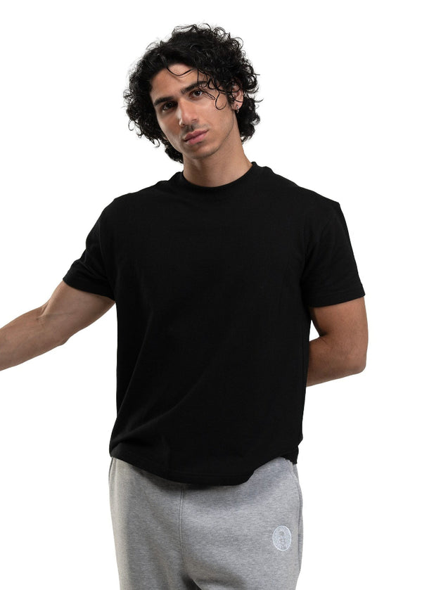 REGULAR CROPPED TEE - BLACK