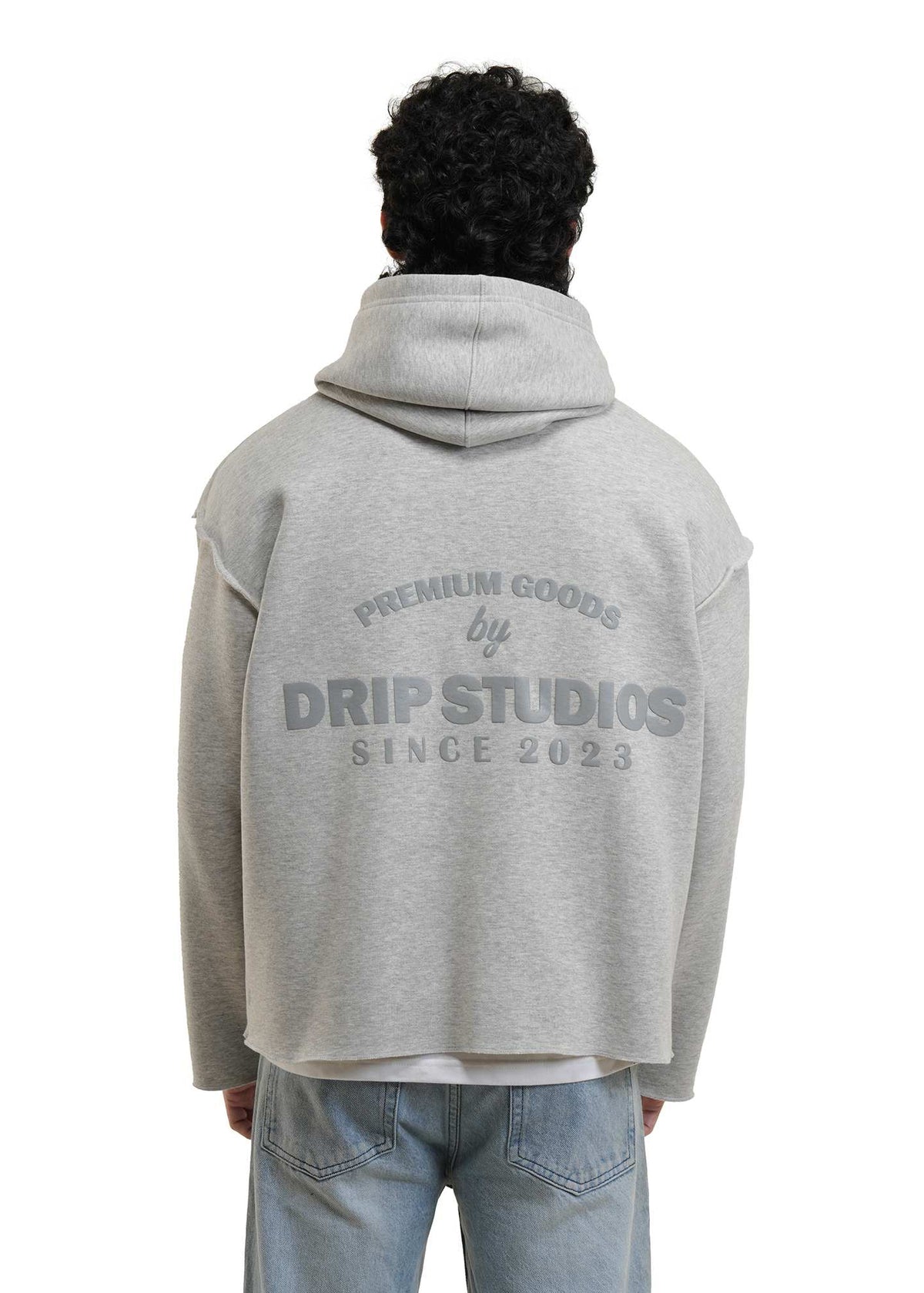 ESSENTIAL CROPPED HOOD - MELANGE