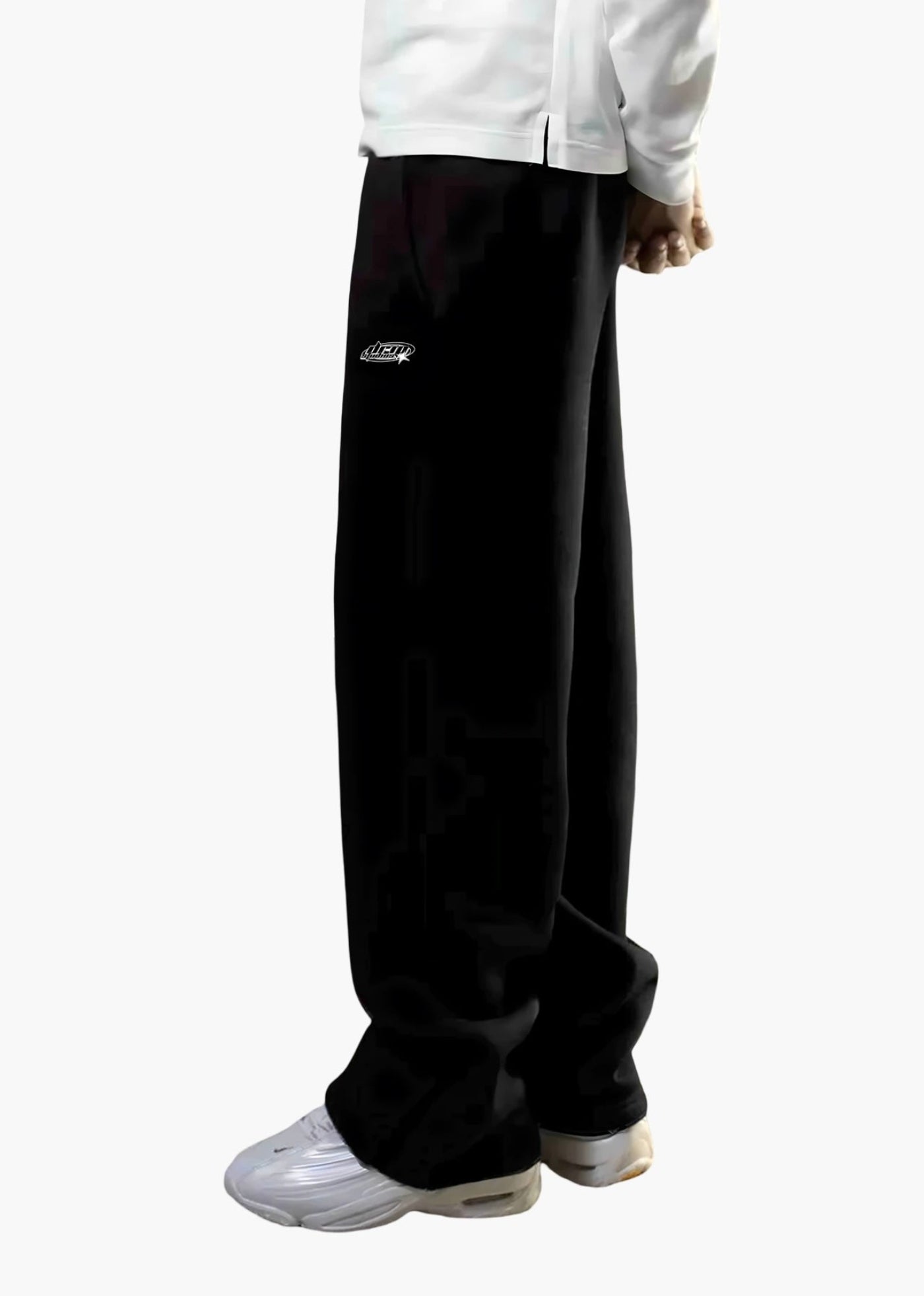 BLACK BASIC SWEATPANTS