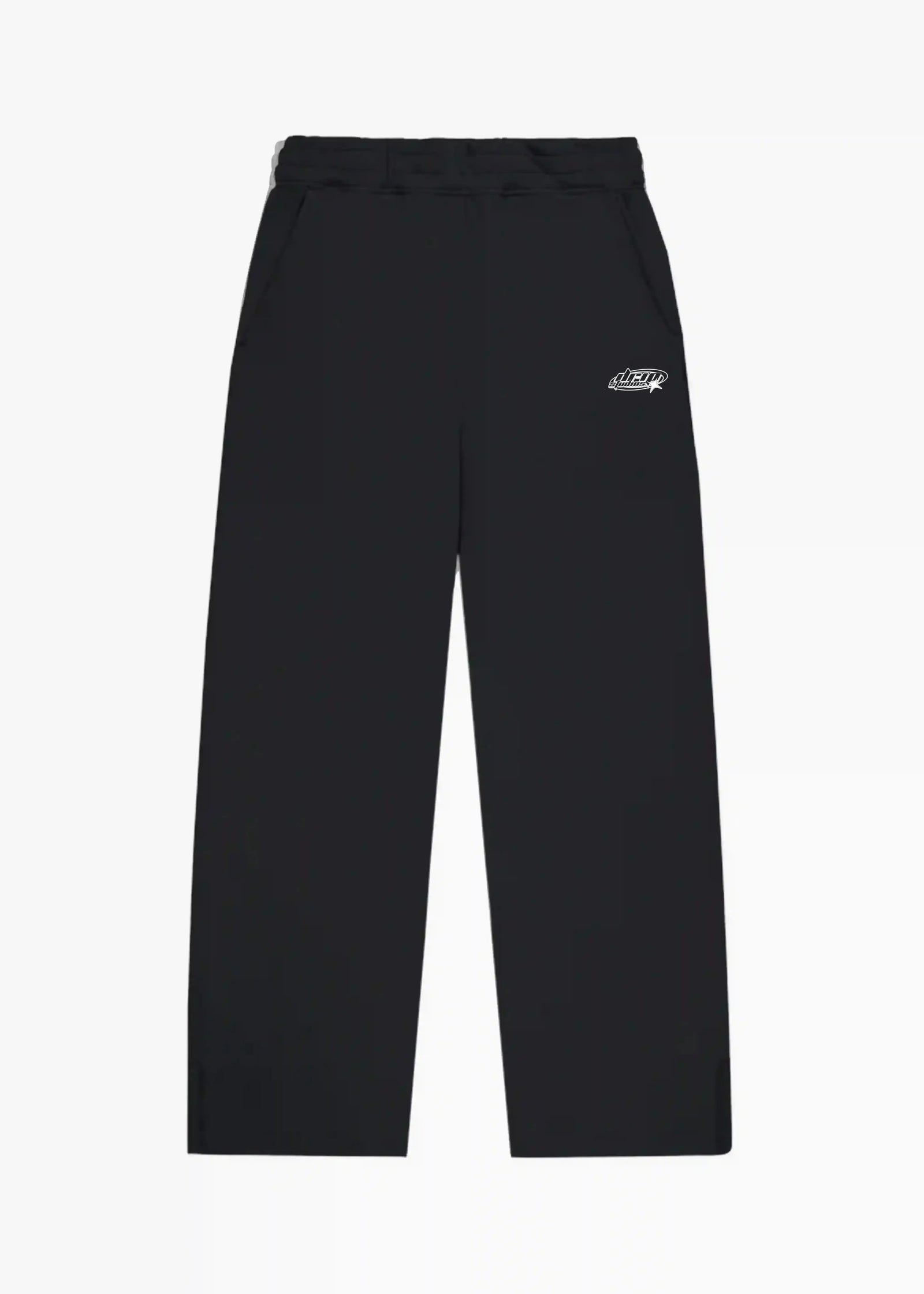 BLACK BASIC SWEATPANTS